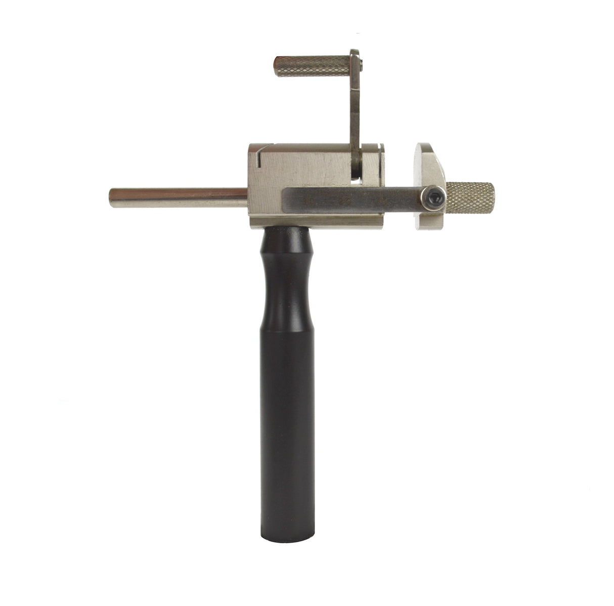 Premium Tube Cutting Jig Vise with sliding gauge for precise metal tube cuts up to 1/8 inch