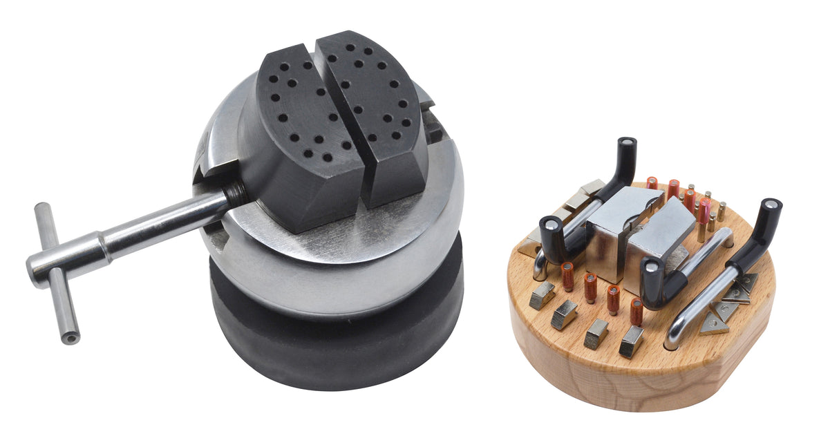 Engraving Block Ball Vise Set with Attachments by PMC Supplies