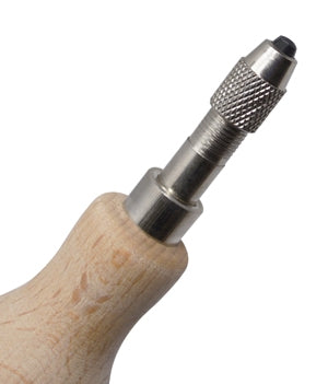 Wooden Handle with Chuck for Polishing Motors - 1/8" Shank by PMC Supplies