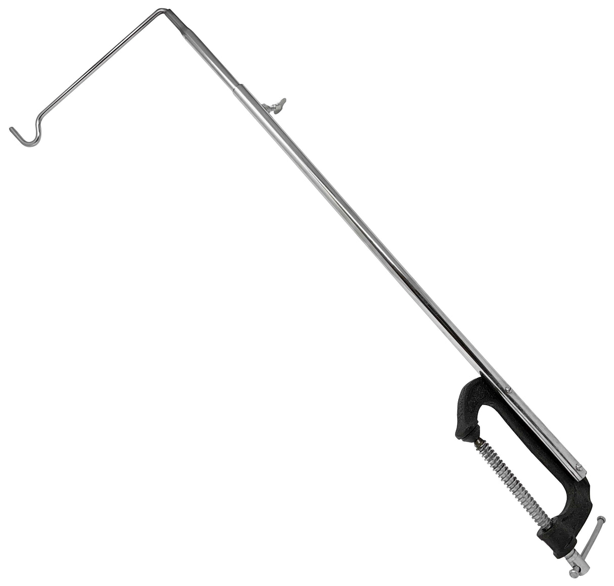 Flex Shaft Holder with Clamp metal telescoping hanger clamp for workbench organization