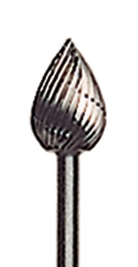 HSS BUR - BUD #24 high-speed steel bur with 3/32" shank for precise shaping and long-lasting sharpness