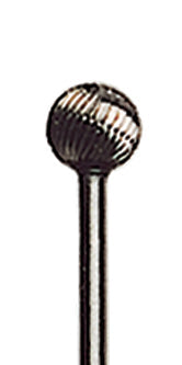 HSS BUR - ROUND #26 high-speed steel round burr with 3/32" shank for precision cutting and durability