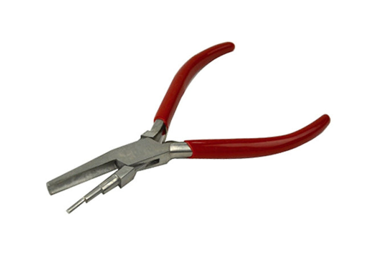 5-1/2" Concave & Stepped Round Nose Wire Wrapping Pliers by PMC Supplies