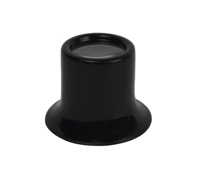 Watchmakers Eye Loupe 4X magnification black compact pocket-sized lens with 2.5-inch focal length