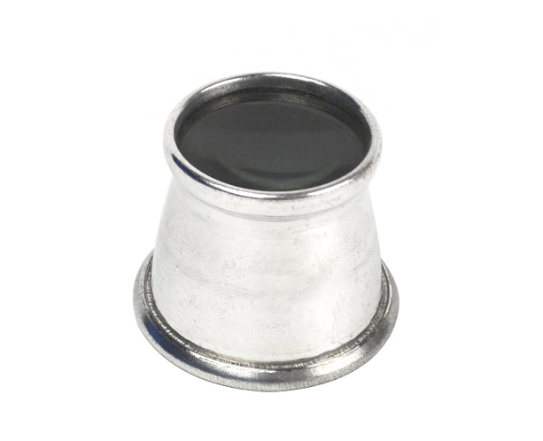 Aluminum watchmakers eye loupe with 3.5X magnification and 3-inch focal length for precision repair and inspection