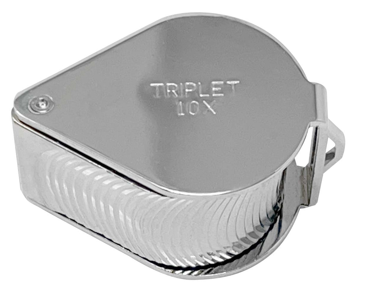 21 MM - 10X Diamond Cut Silver Eye Loupe by PMC Supplies