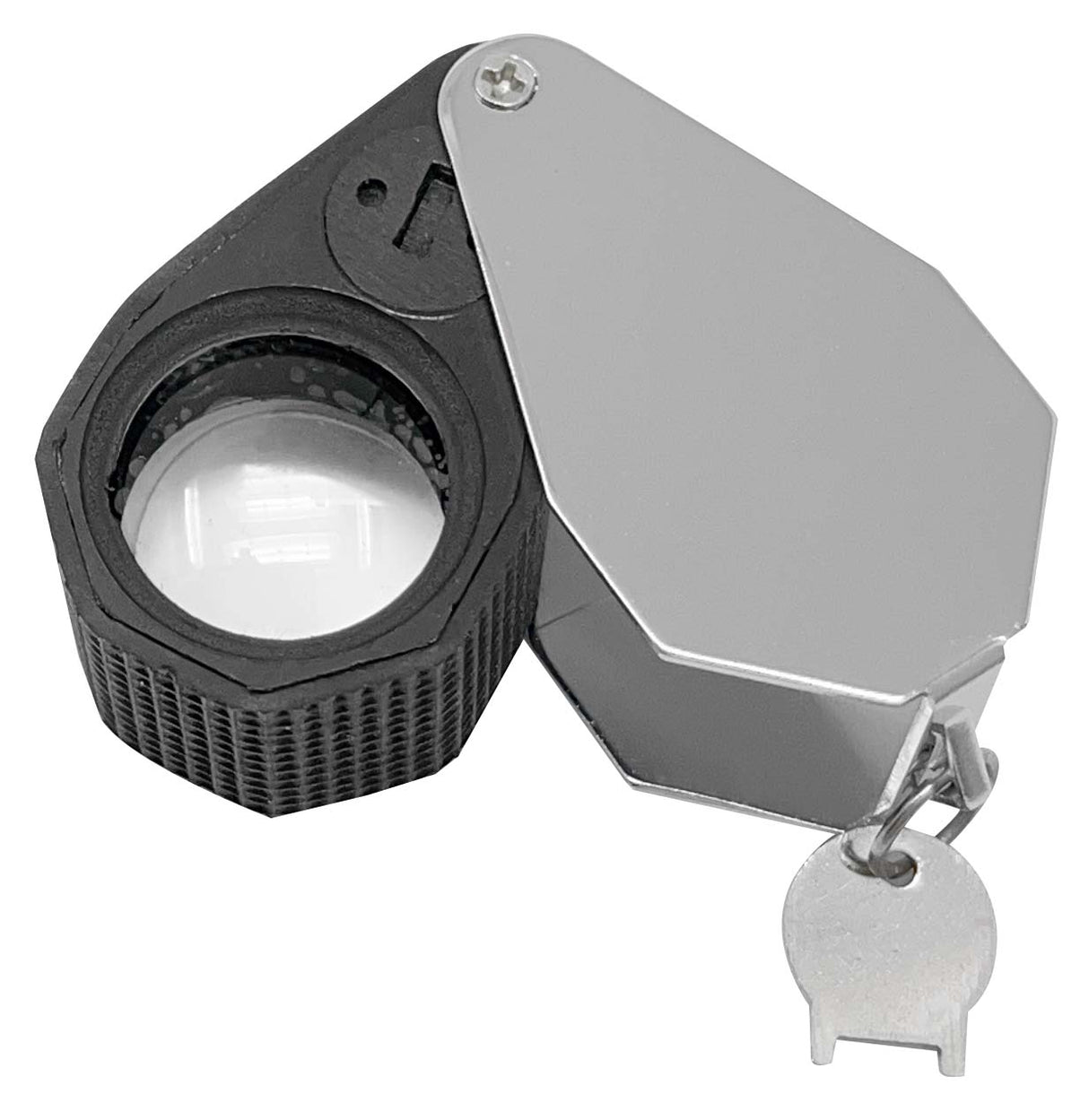 Eye Loupe 20X Triplet (21MM) Chrome With 6 Light And Rubber Grip by PMC Supplies