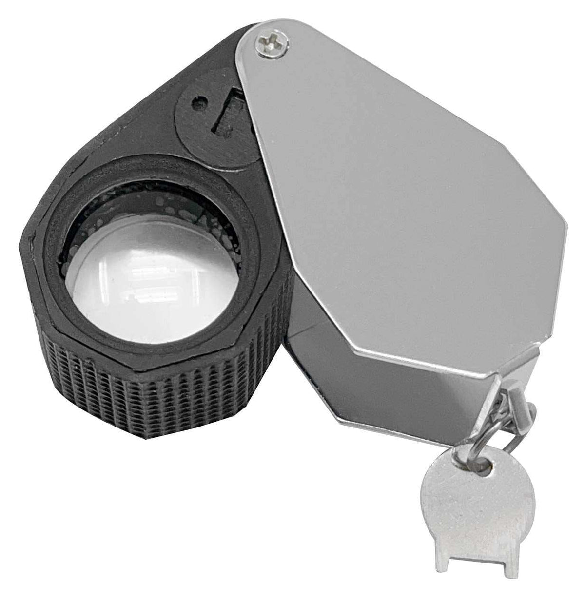 Eye Loupe 20X Triplet (21MM) Chrome With 6 Light And Rubber Grip by PMC Supplies