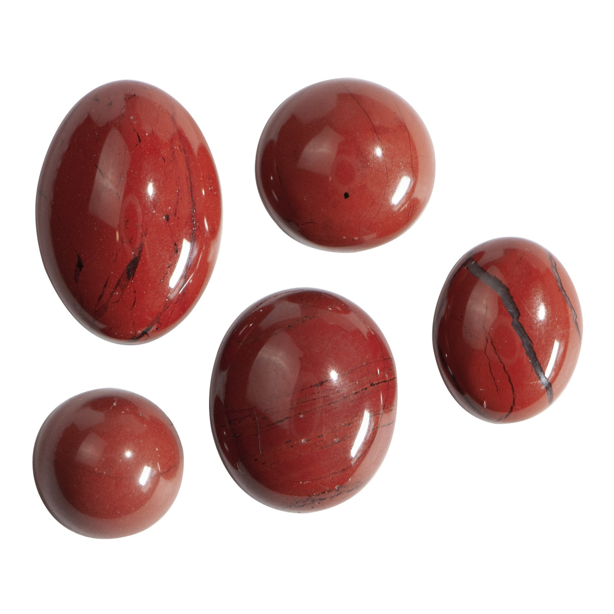 8 MM Red Jasper Round Cabochon - Per Piece by PMC Supplies