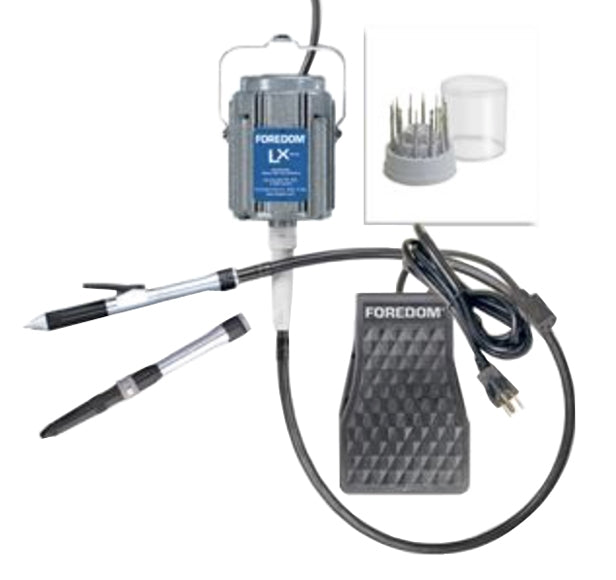 Foredom K.2245 LX Series Flex Shaft Machine Deluxe Stone Setting Kit - 110 Volts by PMC Supplies