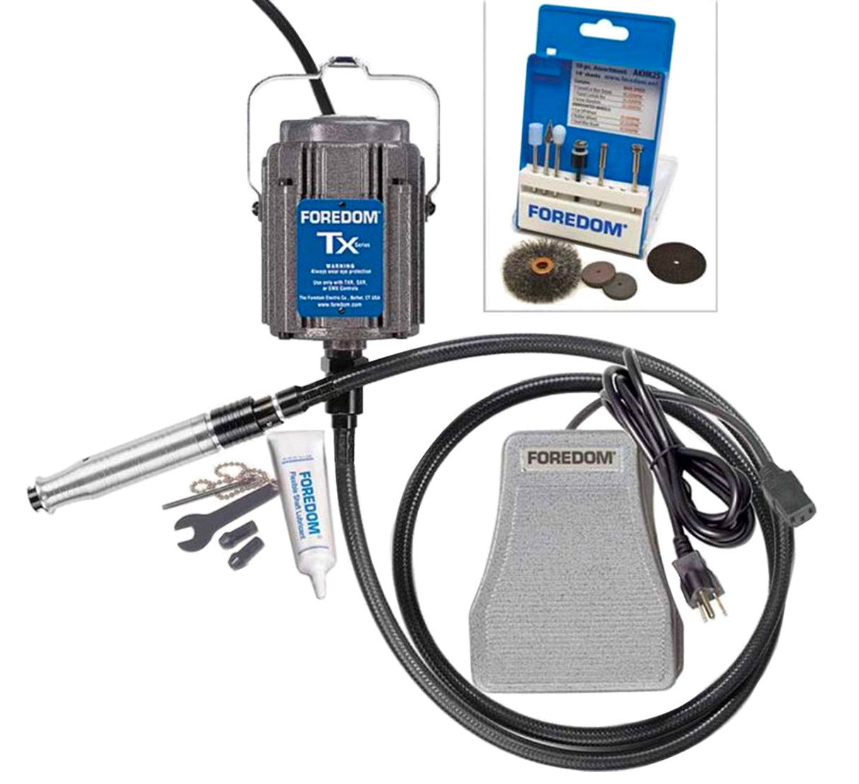 Foredom K.TXH440 Industrial Flex Shaft Kit with Square-Drive Shafting by PMC Supplies