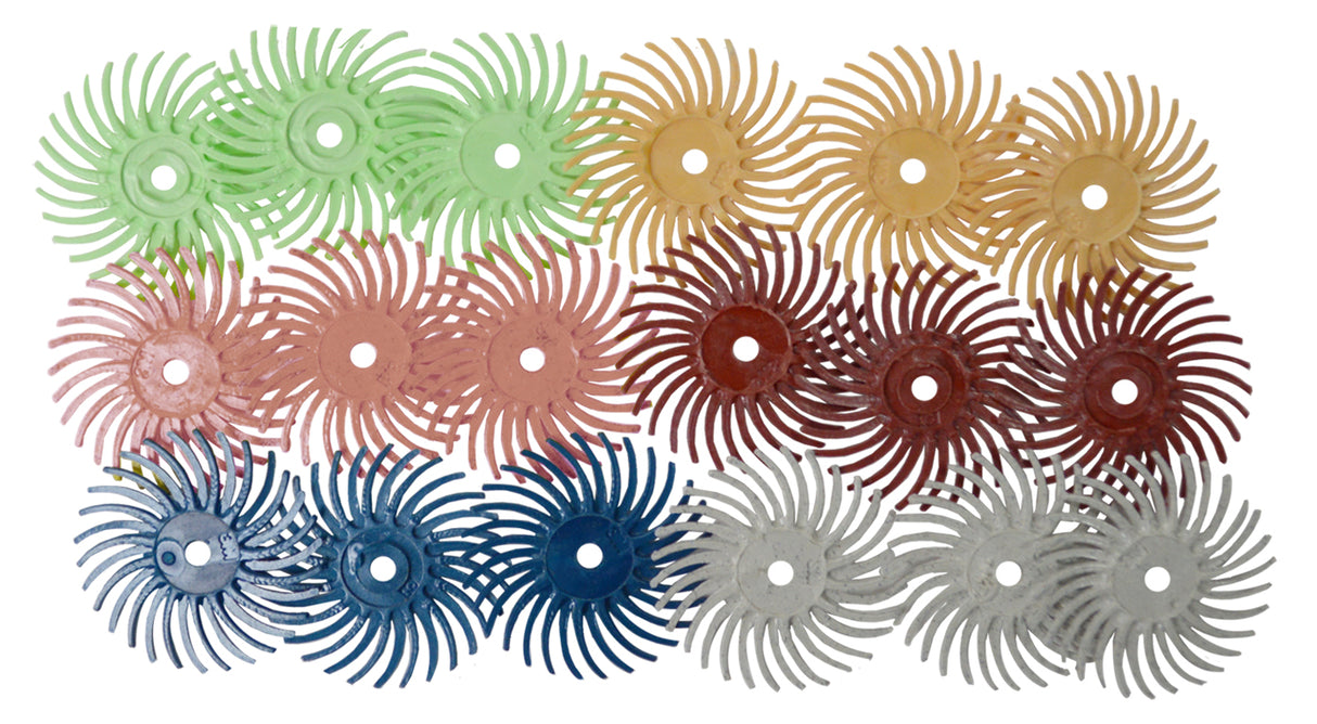 18 Piece 9/16" 3M Micron Radial Disc Polishing Set by PMC Supplies