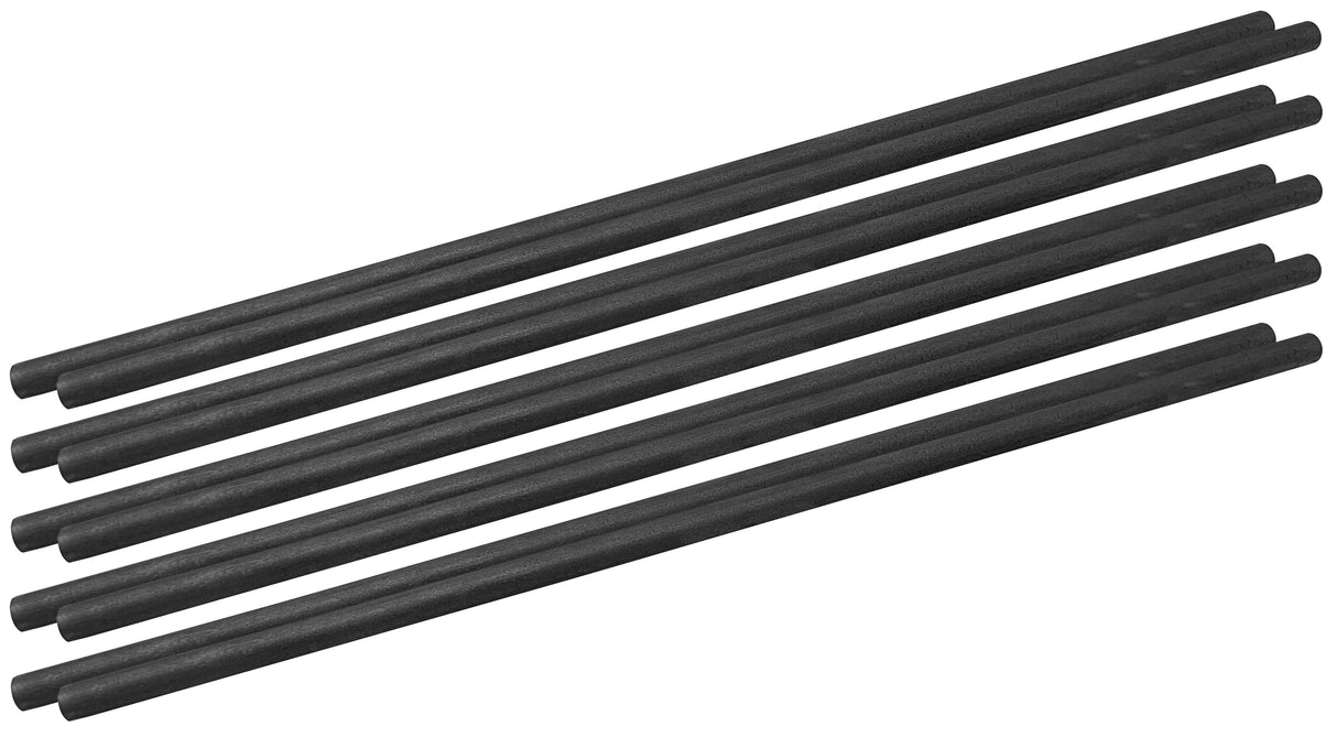 10 pack 5/16" x 12" high-density graphite crucible stir rods for stirring molten metals