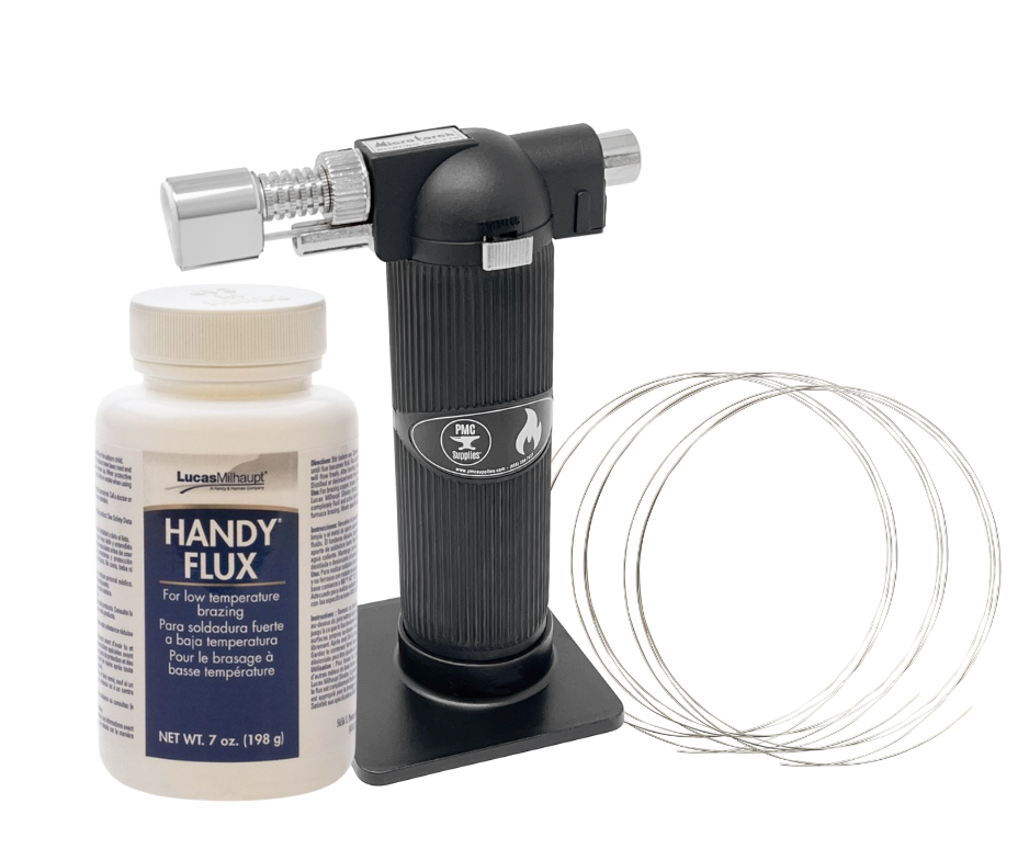 Ultimate Soldering Kit with flux paste, silver soldering wire, and micro melting torch for precise electronics and jewelry soldering