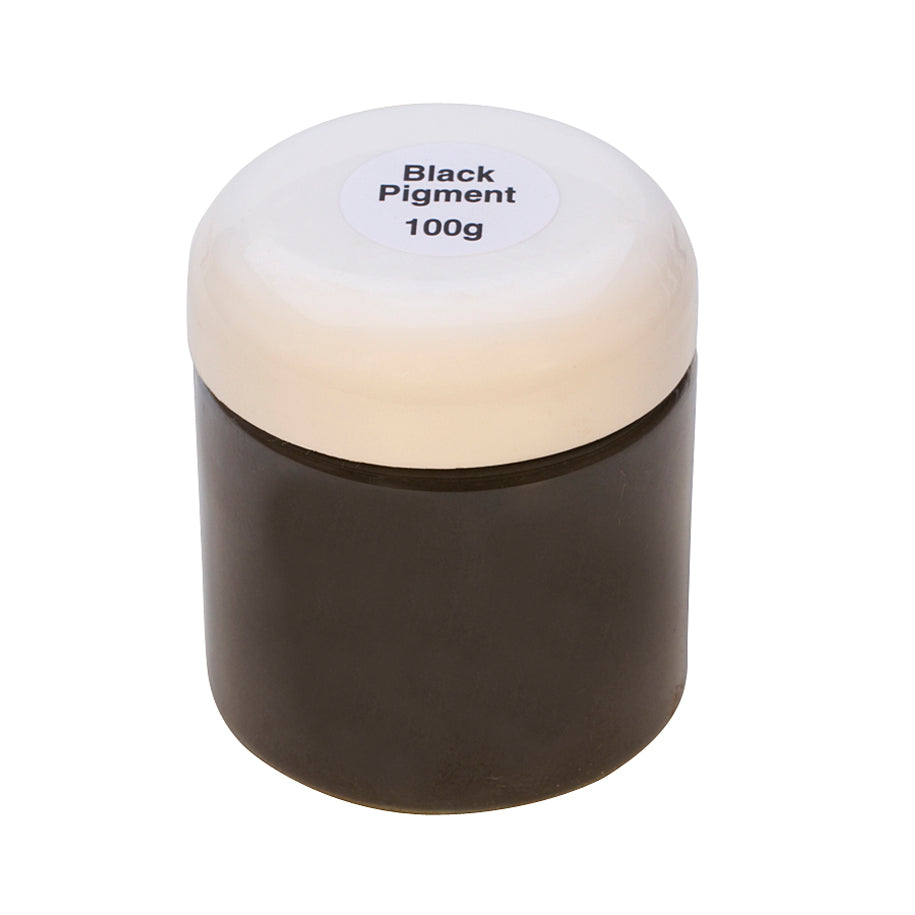 100g jar of black pigment powder for concrete projects, deep UV-resistant color