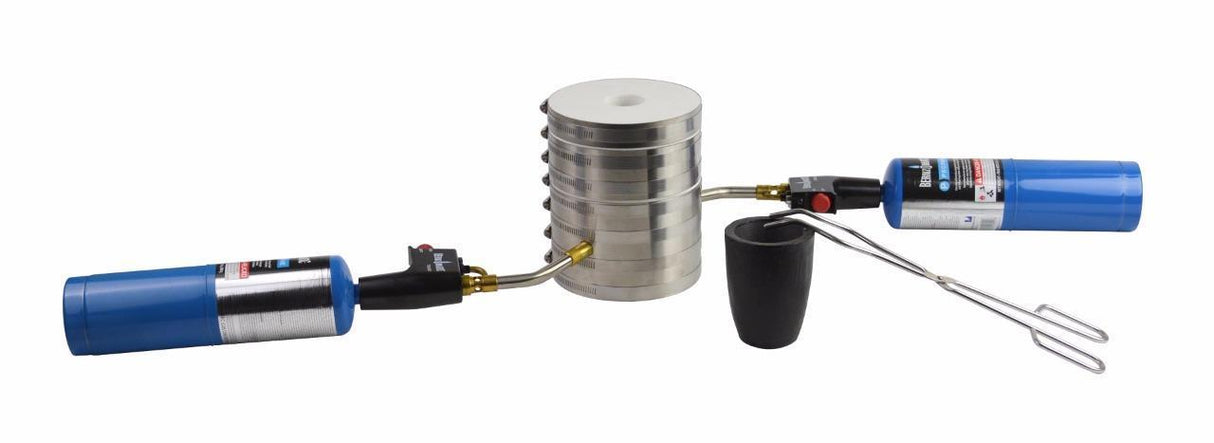 KK-6 1 Kg Kwik Kiln Propane Melting Furnace with Tongs & Salamander Crucible by PMC Supplies