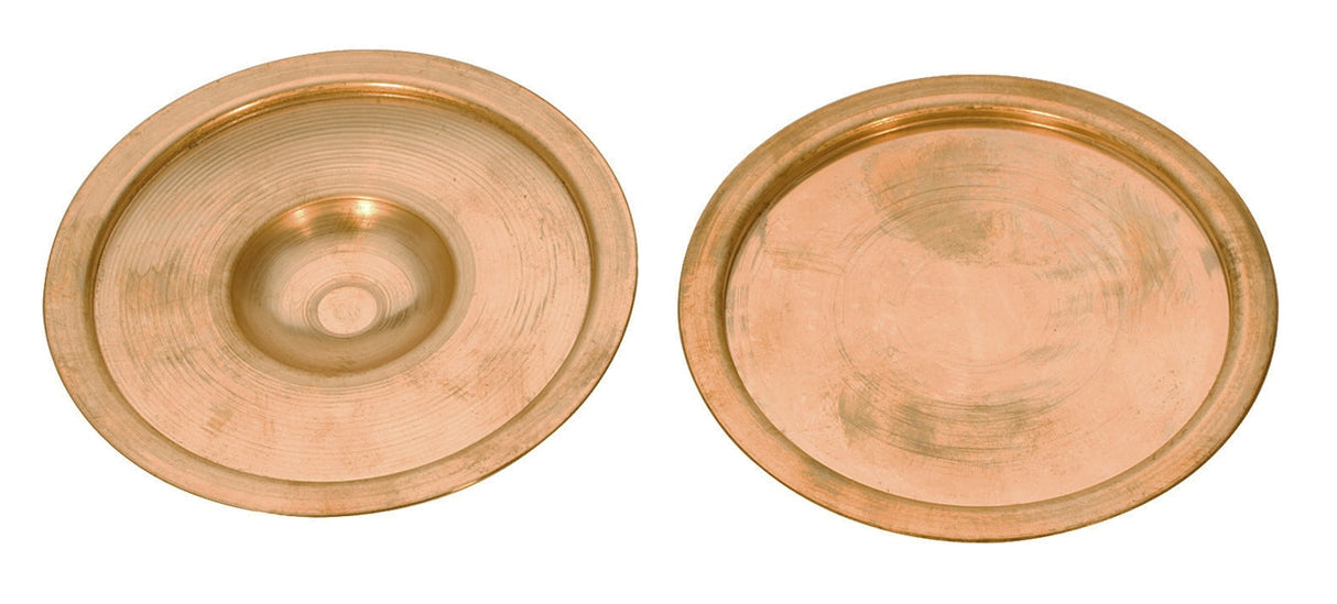 Set of 2 red brass Keum-Boo plates for heat control in UltraLite Kiln firing