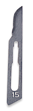 #15 stainless steel economy scalpel blade for precise cutting, 100-pack sharp surgical blades