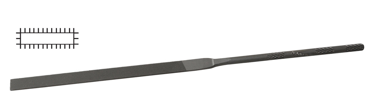 Glardon Vallorbe Swiss 6-1/4" Equalling Pillar Needle File Cut 4 Fine - LA2401 by PMC Supplies
