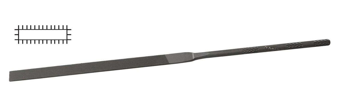 Glardon Vallorbe Swiss 6-1/4" Equalling Pillar Needle File Cut 6 Extra-Fine - LA2401 by PMC Supplies
