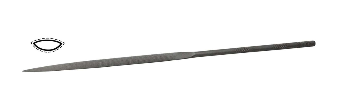 Glardon™ Vallorbe Swiss 6-1/4" Needle Crossing File Cut 4 Fine - LA2403 by PMC Supplies