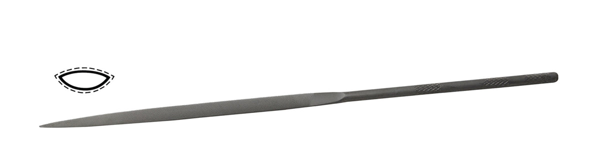 Glardon Vallorbe Swiss 6-1/4" needle crossing file cut 0 coarse for precision metal shaping