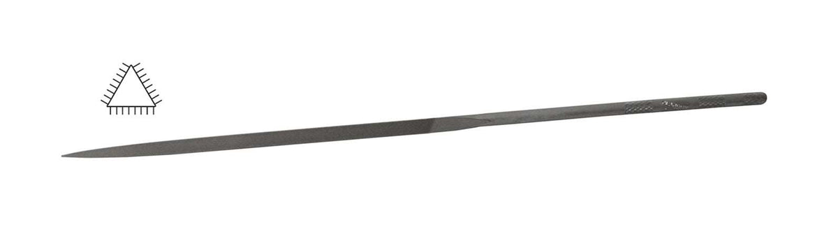Glardon™ Vallorbe Swiss 6-1/4" Needle Three Square File Cut 4 Fine - LA2407 by PMC Supplies
