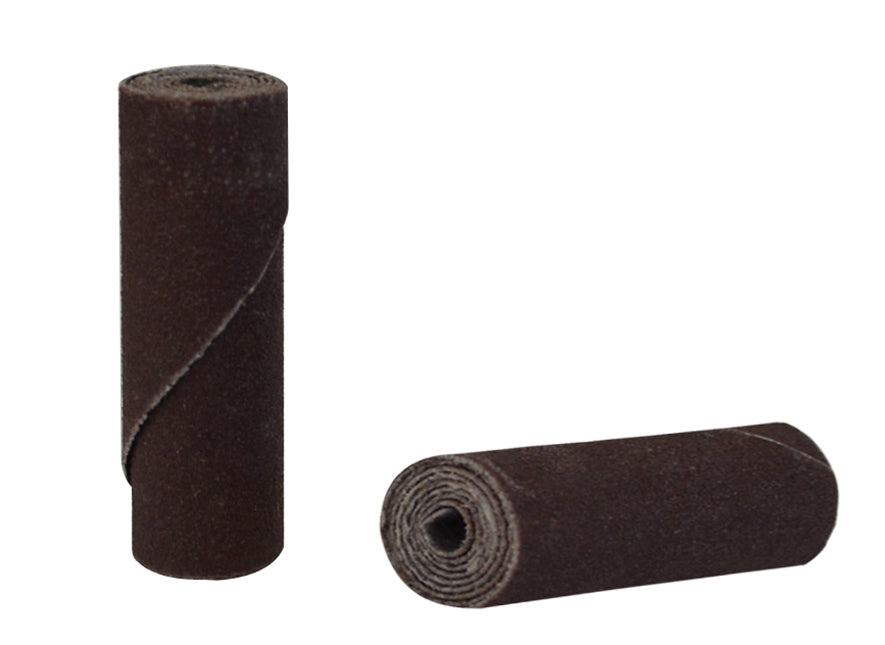 25/Pk 1-1/2" x 1/2" Fine 180 Grit Aluminum Oxide Cartridge Rolls by PMC Supplies