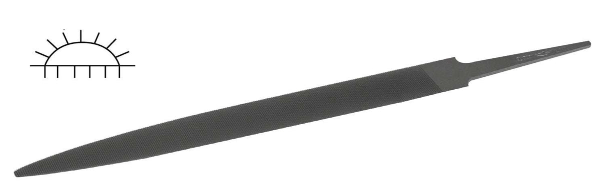 Glardon Vallorbe Swiss 6" Half Round Ring Slim File Cut 2 Medium - LP1566 by PMC Supplies