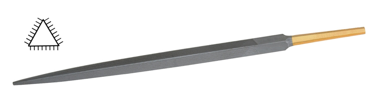 Glardon™ Vallorbe Swiss 8" Valtitan Three Square File Cut 2 Medium - LPV1360 by PMC Supplies