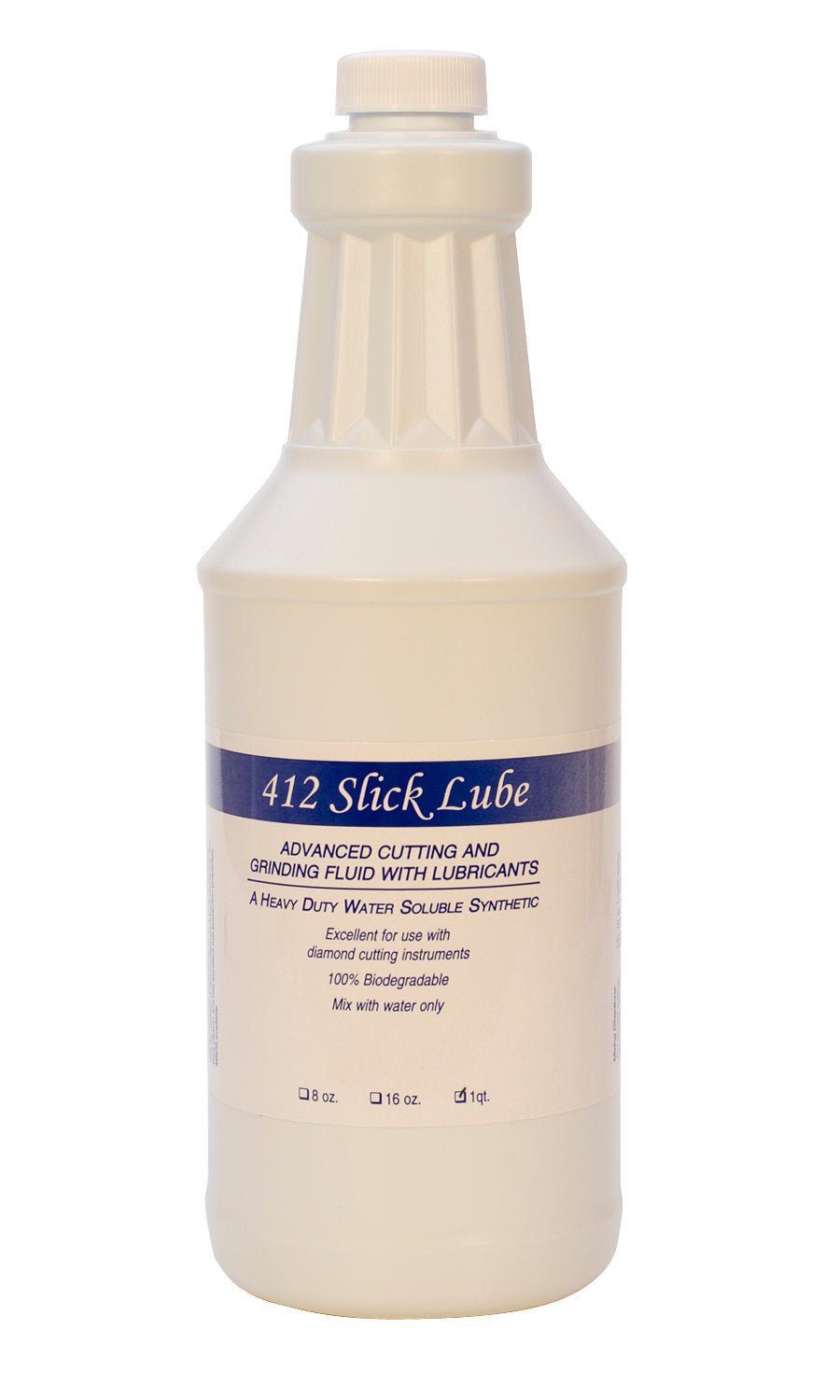 412 Slick Lube 1 quart bottle synthetic coolant for diamond cutting and grinding tools