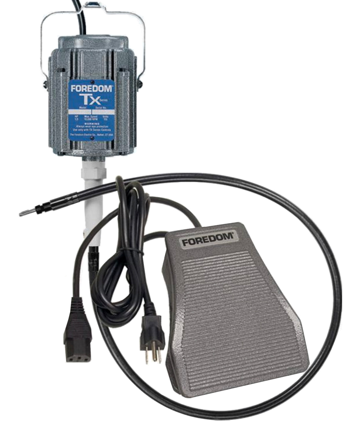 Foredom M.TX-SXR Flex Shaft Machine Hang-Up Motor with Metal Foot Control by PMC Supplies