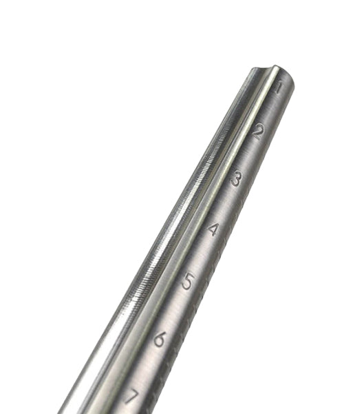 11-1/4" Solid Grooved Aluminum Ring Stick w/ Sizes 1-15 by PMC Supplies