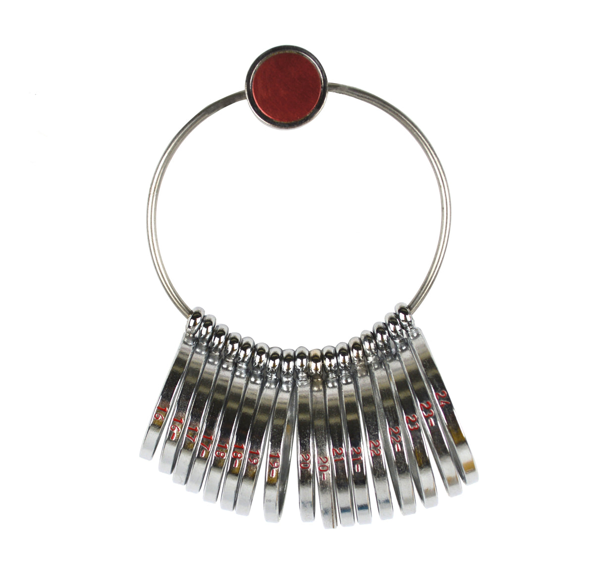 Jumbo Finger Ring Sizer Gauge with 16-24 Half Sizes by PMC Supplies