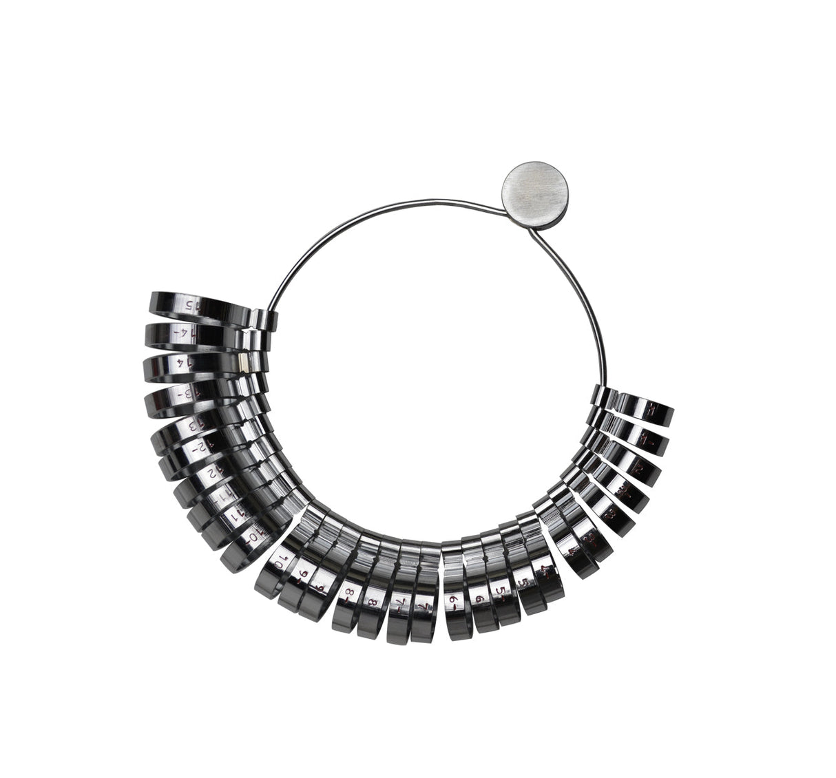 Wide Ring Sizer Gauge with sizes 1-15 for accurate wide band ring measurement