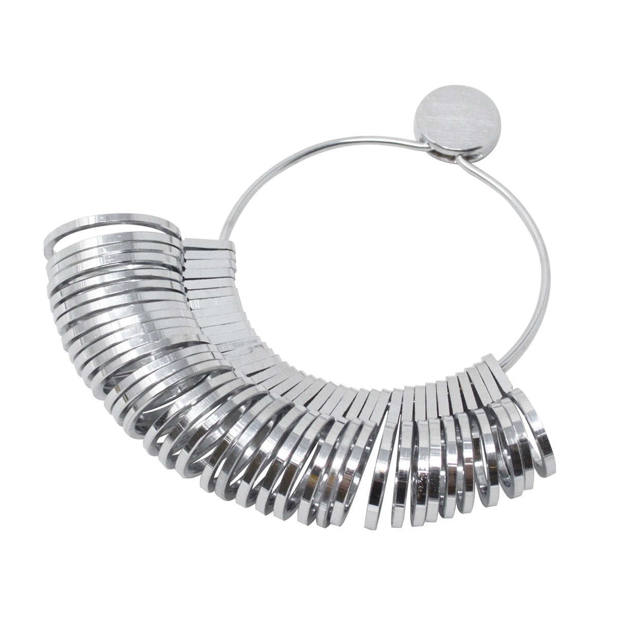 Standard Finger Gauge metal ring sizer with sizes 1-36 including half sizes for accurate ring measurement