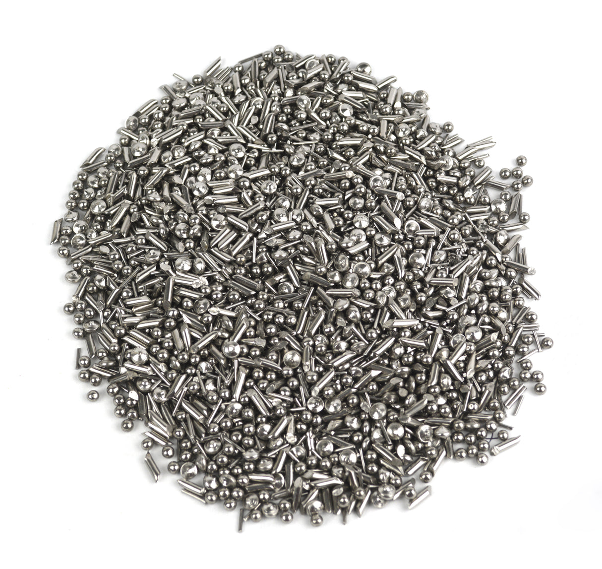 2 Lbs. - Mixed Stainless Steel Media for Tumblers (Balls, Cross, Pins, and Satellite Shapes) by PMC Supplies