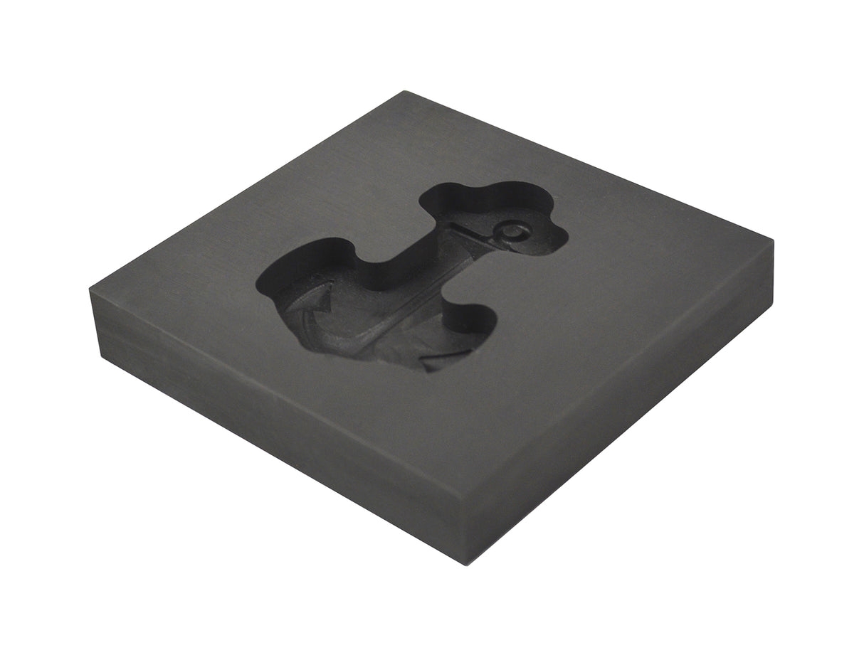Medium - Anchor 3D Graphite Ingot Mold by PMC Supplies