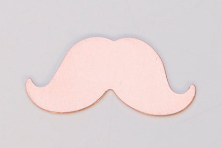 Copper 24GA large mustache charm 31mm x 14mm for DIY jewelry craft projects