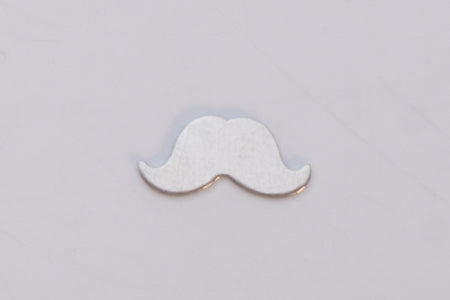 Nickel Silver 24GA small mustache charm 12.5mm x 6mm for jewelry making