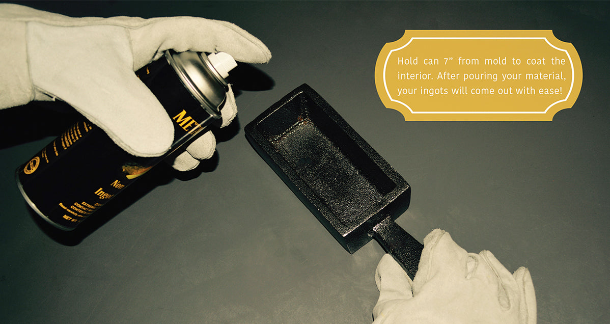 Metallon Non-Stick Mold Spray for Cast Iron & Steel Molds by PMC Supplies