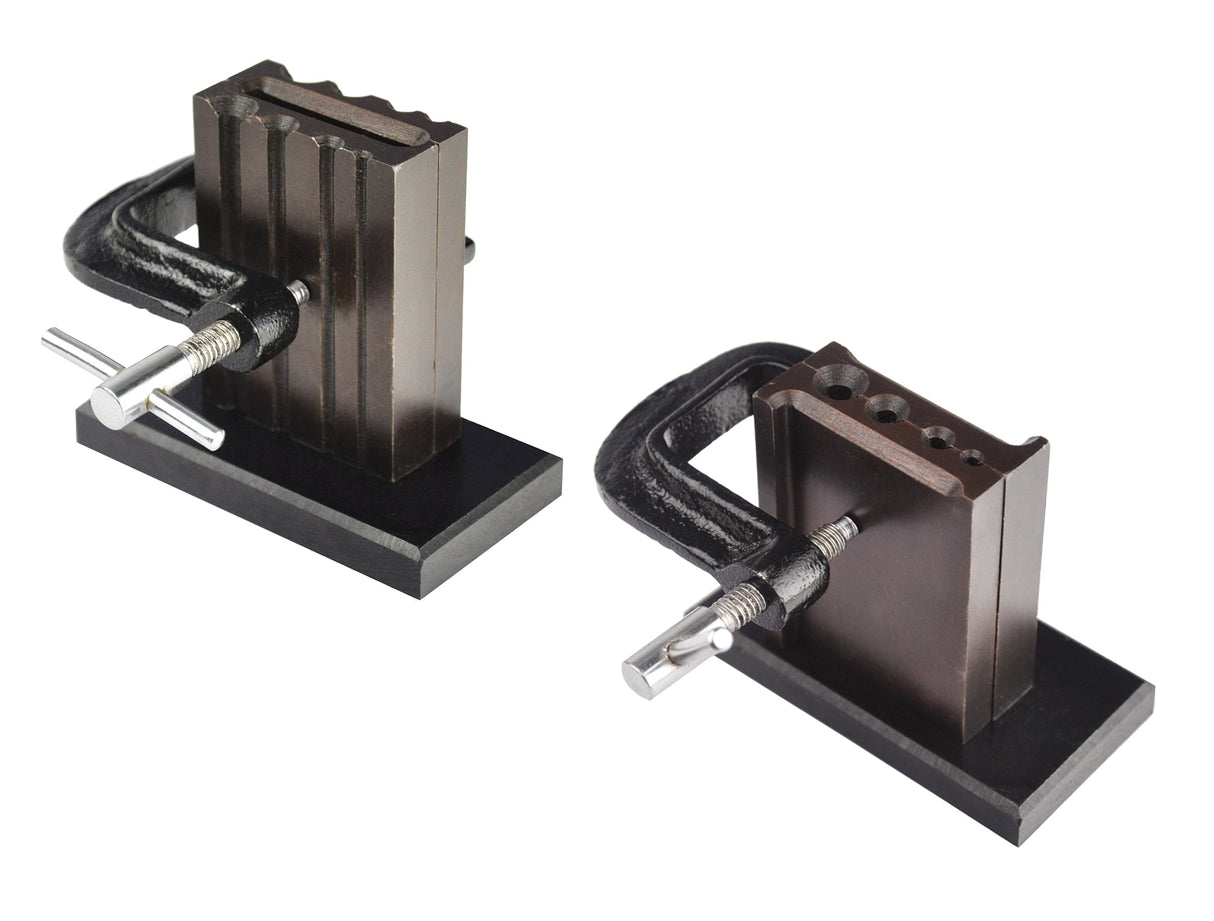 Two-piece reversible wire plate adjustable metal casting ingot mold with clamp for flat and wire stock molding