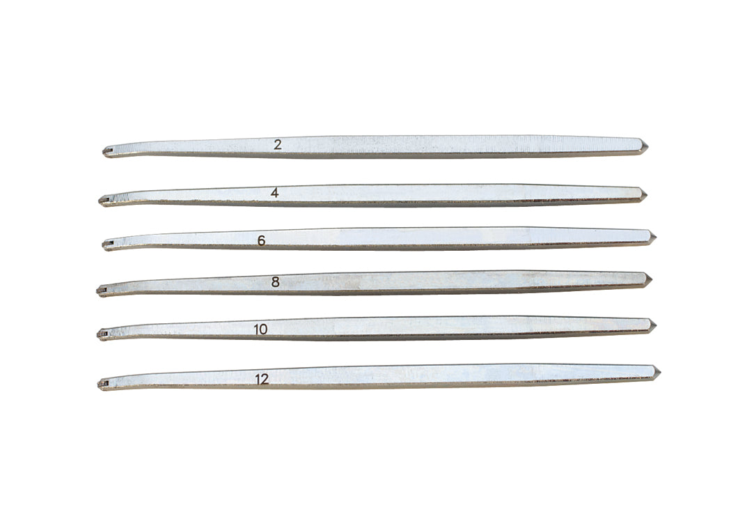 6-Piece Milgrain Tool Set with Handle by PMC Supplies