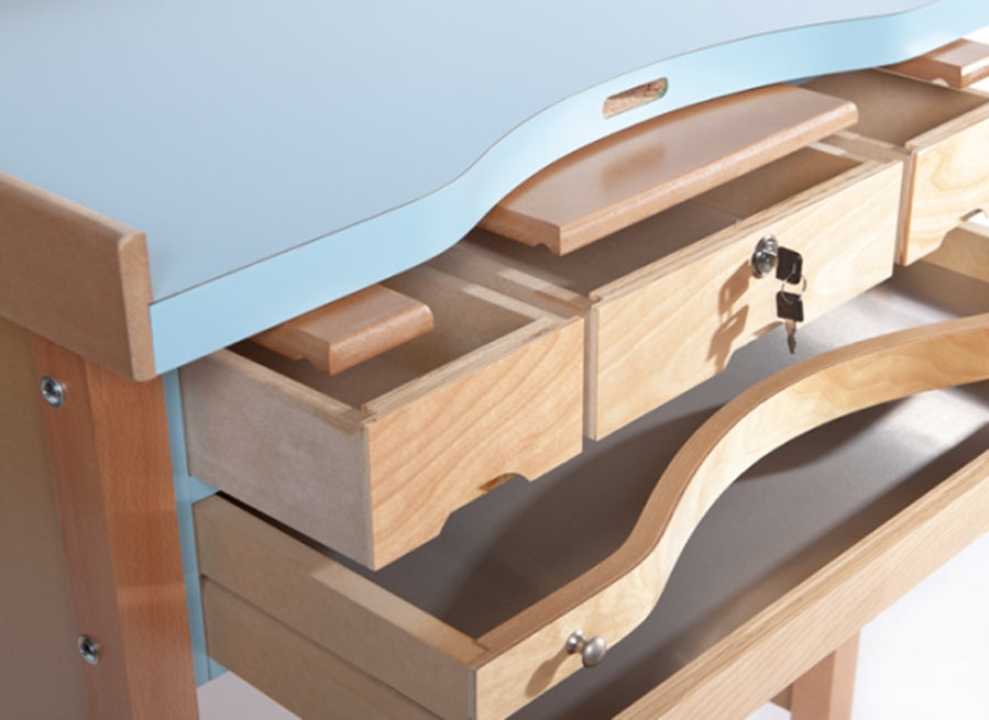 3 Drawer Studio Jewelers Bench MasterCraft Made In USA by PMC Supplies