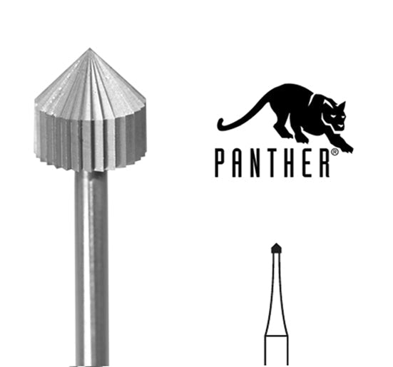Panther Stone Setting Bur 5.0 mm carbide bur with 3/32" shank for jewelry making precision stone seating tool