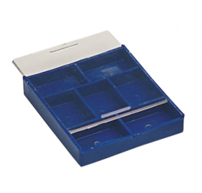 7 Compartment Tray with sliding lid for organizing small parts and hardware