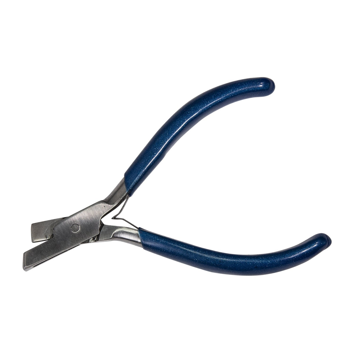 Plier watch strap notching tool with 3mm width and blue handles for precise watch strap adjustments