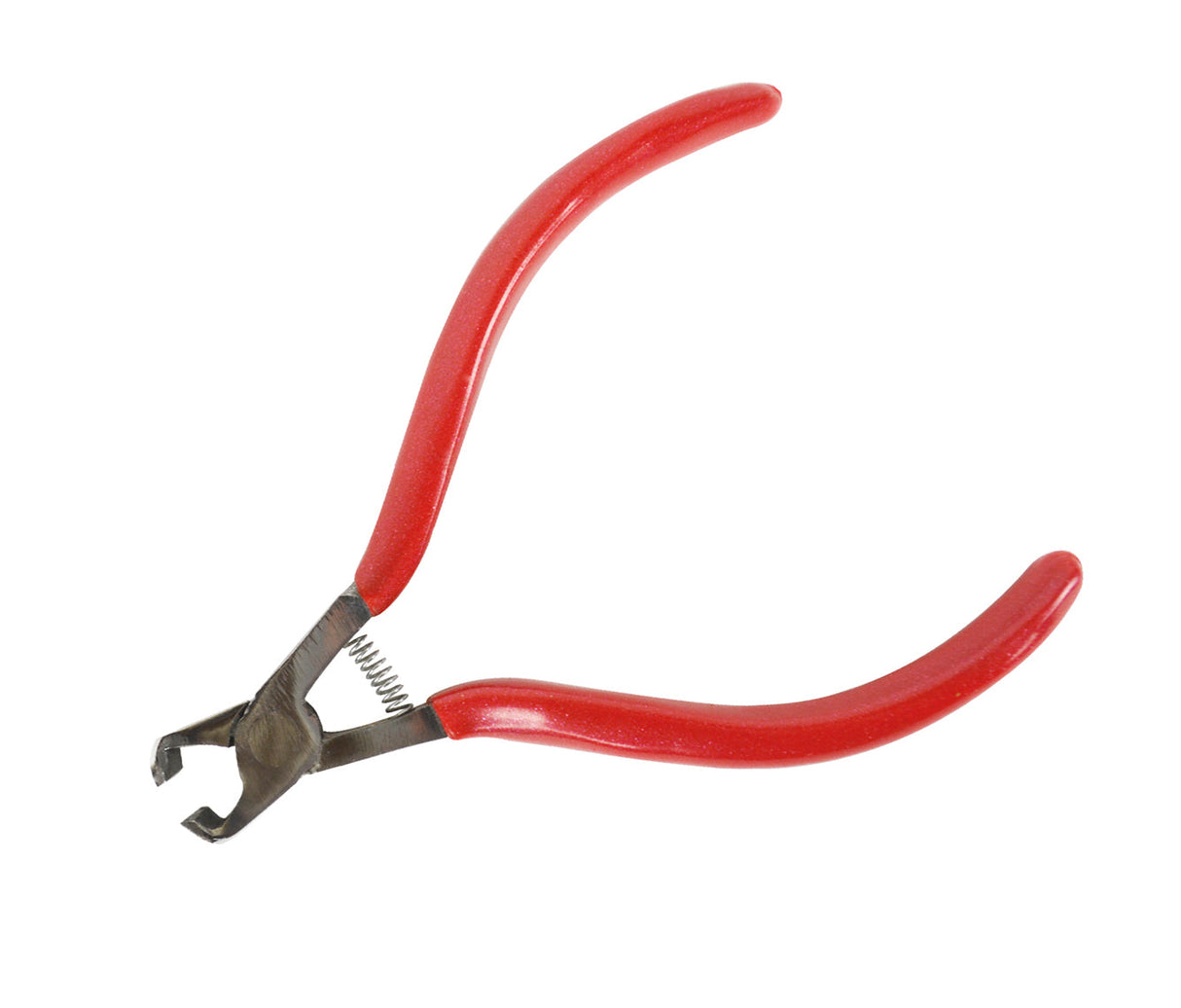 5-inch top cutter pliers with spring-loaded red handles for precision wire cutting and bending