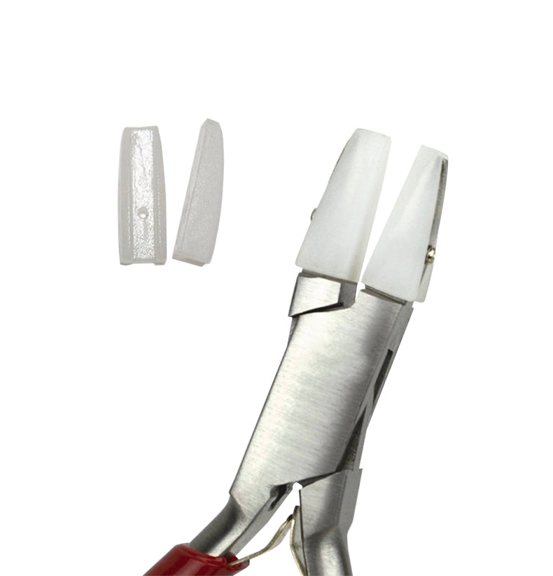 4-3/4" Chain Nose Nylon Jaw Pliers with Extra Pair of Jaws by PMC Supplies