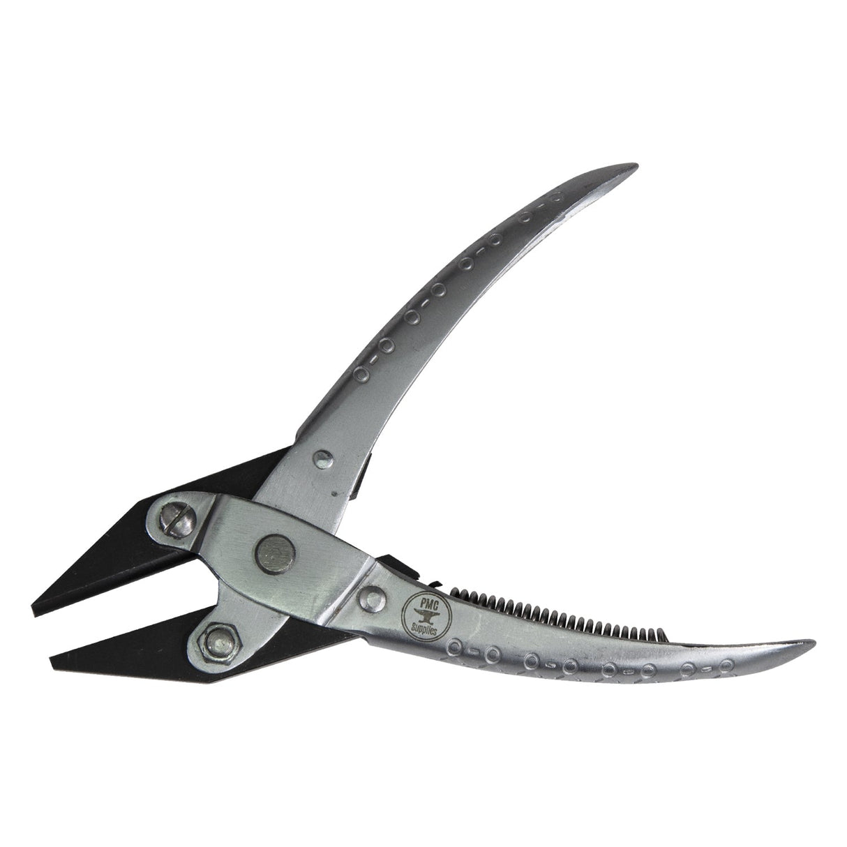 140 MM half round and concave parallel pliers for precise stone-setting and shaping tasks